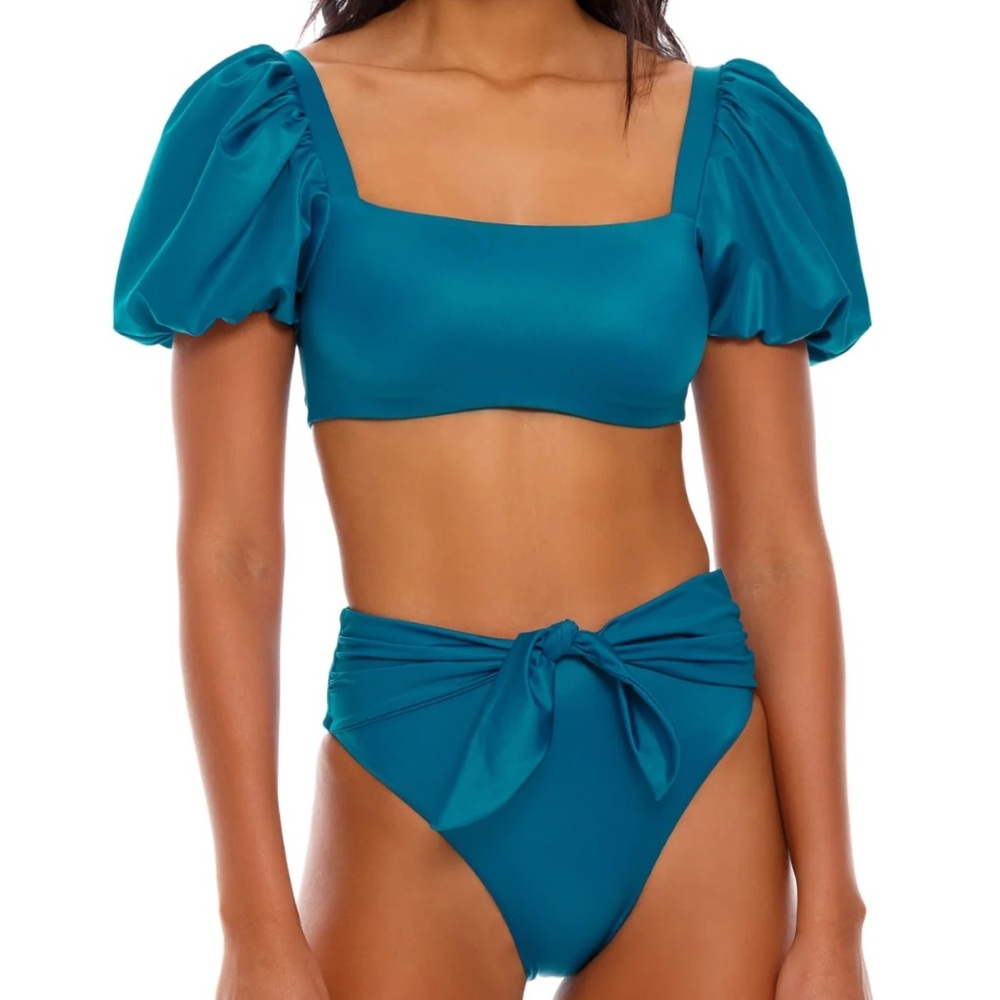 AGUA BENDITA - TURQUOISE MATCHING BIKINI SET